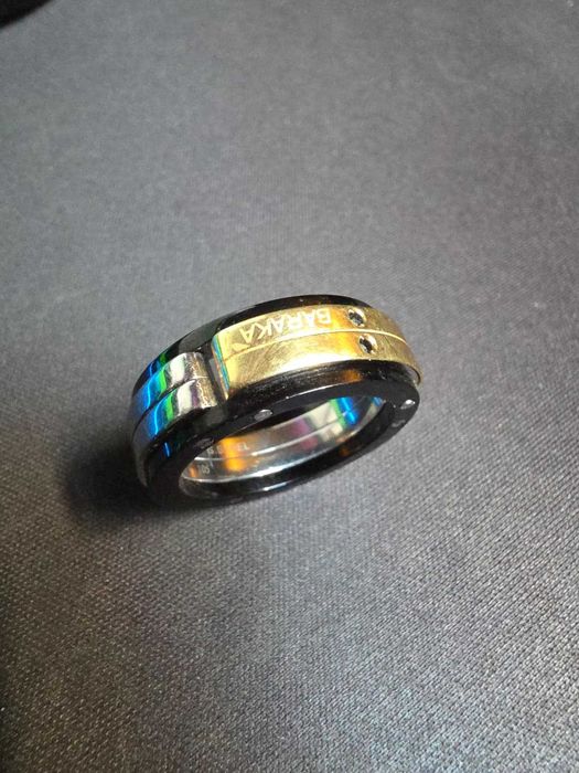 Baraka ceramica și aur 18 k cu diamante negre