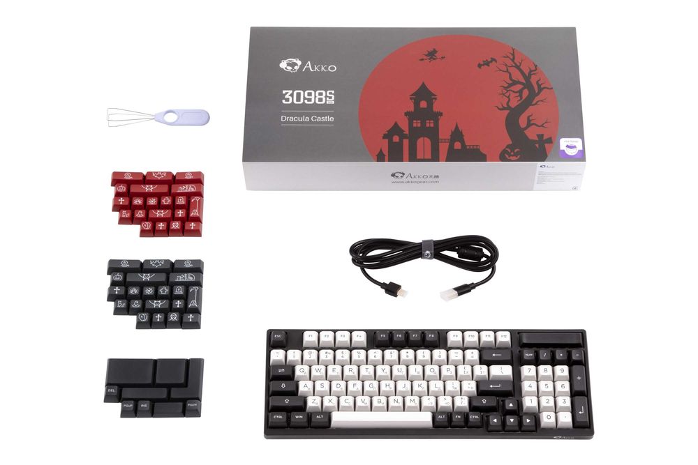 } Клавиатура Akko 3098S RGB Dracula(Hotswappable) CS Silver RGB