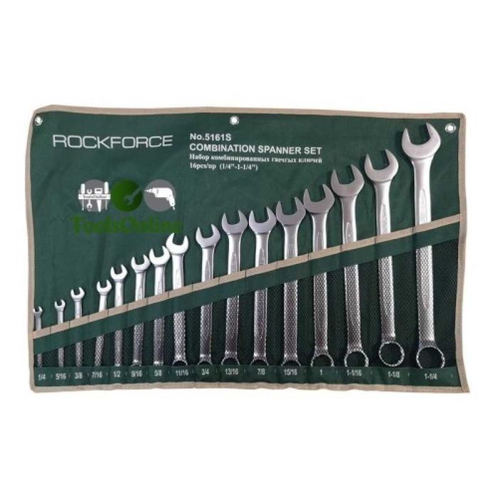 Комплект звездогаечни ключове 14'' - 1-14'' мм 16 части RockForce