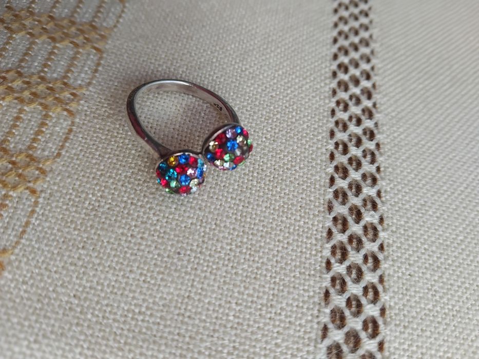 Inel din argint cu pietre Swarovski