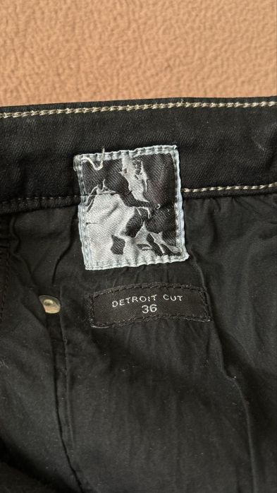 Jeanși DRKSHDW Rick Owens Detroit Cut- 34-36 - denim elastic.