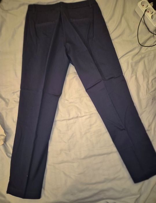 Pantaloni bleumarin casual,  sport, material fin, calitativ, ușor elas
