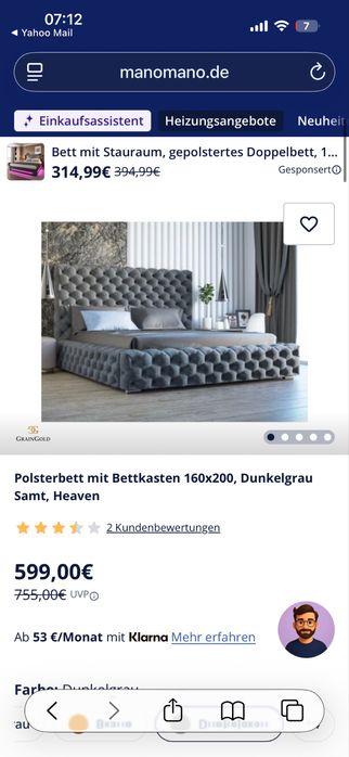 Vand dormitor complet