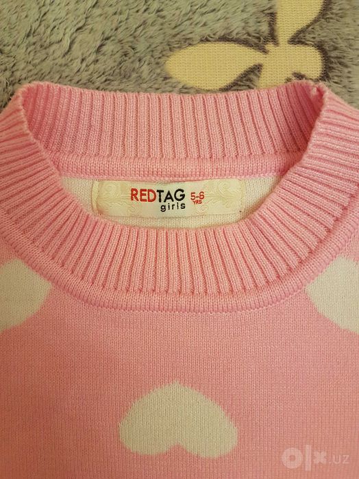 Розовый полувер свитер RedTag для девочки 5-6 лет