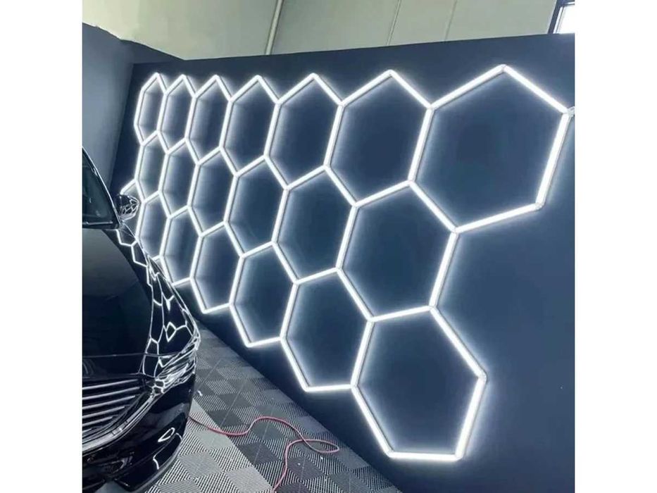 Iluminare LED hexagon tip fagure Led Lumina rece puternica garaj casa