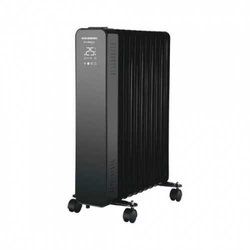 Дигитален маслен радиатор Hausberg HB-8955NG – 2500W, тъч дисплей, дистанционно