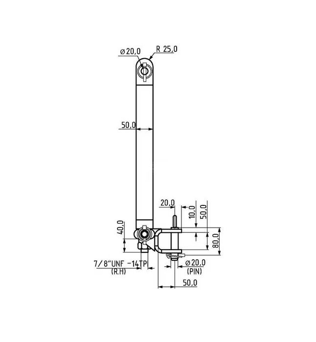 Bara tractare in 3 puncte pentru tractorase japoneze