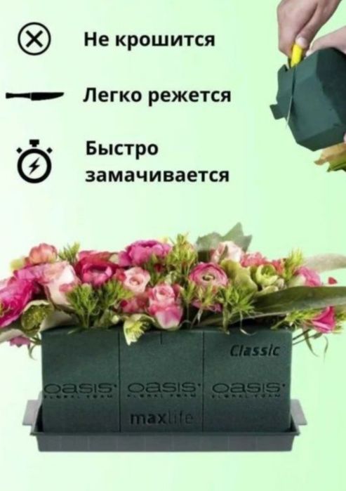 Губка для цветов (Oasis)