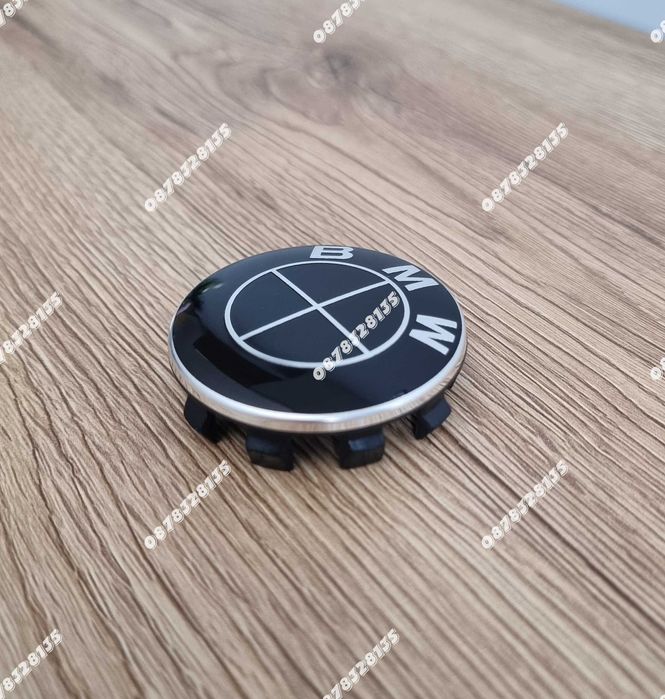 Капачки за джанти на БМВ / BMW 56мм Чисто черни (Full Black)