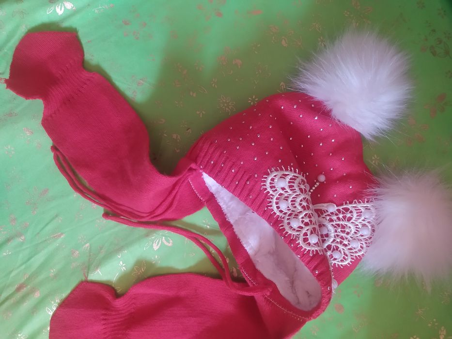 Зимняя шапка на девочку