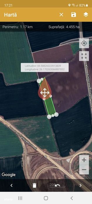 Teren de vânzare – 4 ha lângă nod rutier A0 – A3, ideal pentru hale