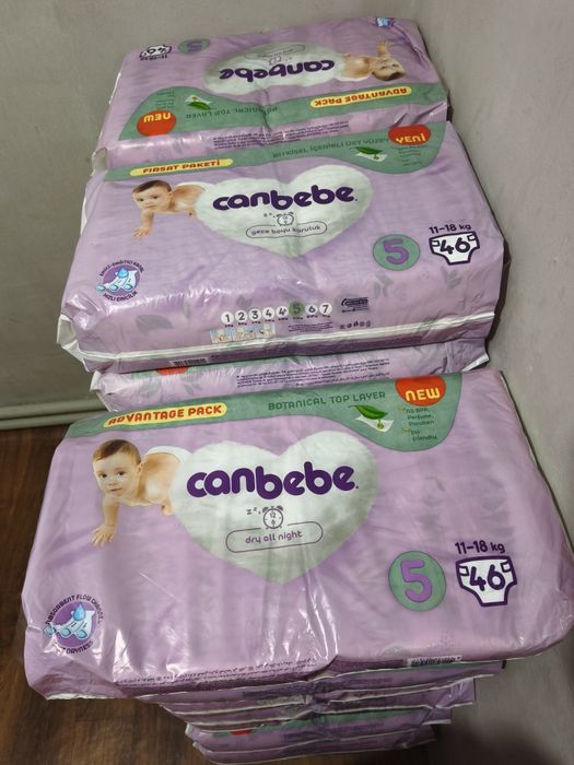 Подгузники  детские canbebe 5 размер
