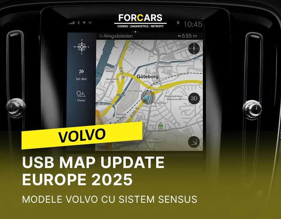 Stick USB Hărți Navigație Europa 2026 modele Volvo S60 S90 V60 V90 XC40 XC60 XC90