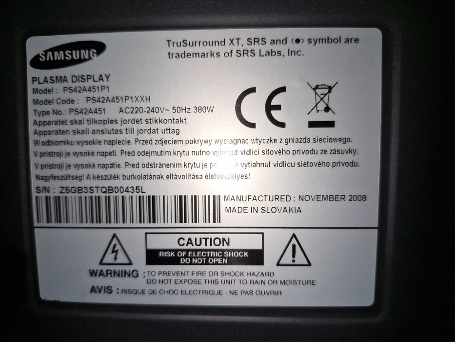 TV SAMSUNG Плазма 42"