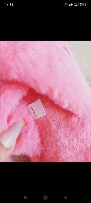 Papuci de casa roz noi mărime 36/37