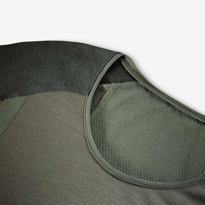 Tricou de trekking din lână merinos, - produs resigilat Decathlon