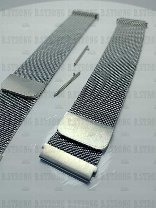 Bratara ceas magnetica 22mm cu 2 telescoape quick Gri sau Negru