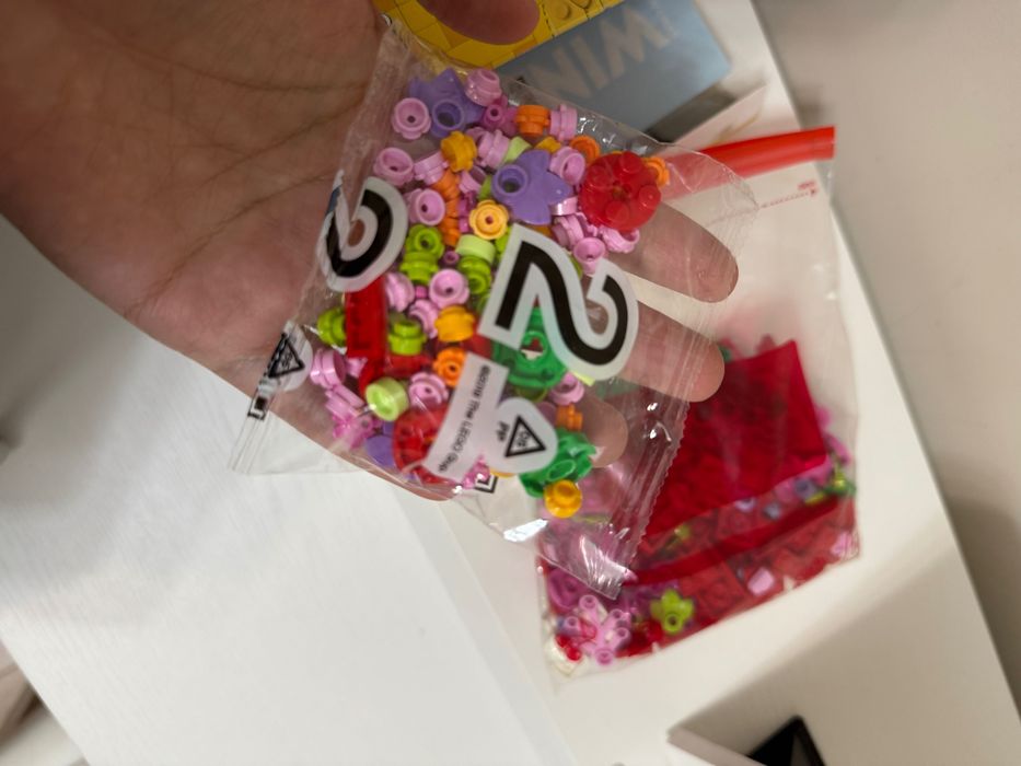 Lego цветочное сердце