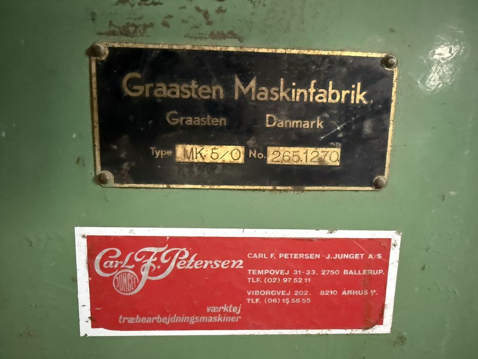 Mașină rindeluit & profilat pe 4 fețe – GRAMA (Danemarca)