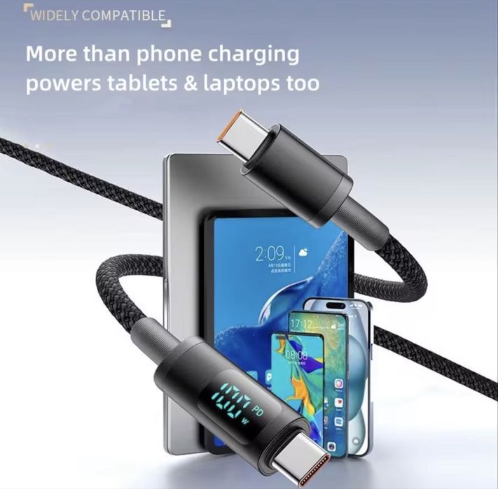 Cablu fast charging 2m - Iphone Samsung Xiaomi laptop Dell Macbook Asus windows