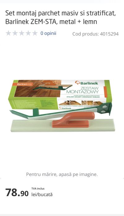 Vand set montaj parchet