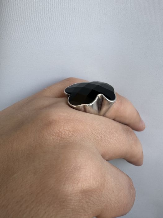 Inel Tous din argint si onix