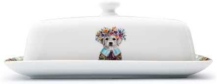 Нова Масленица Mikasa керамична 21x11x7 см илюстрирано кученце Купичка