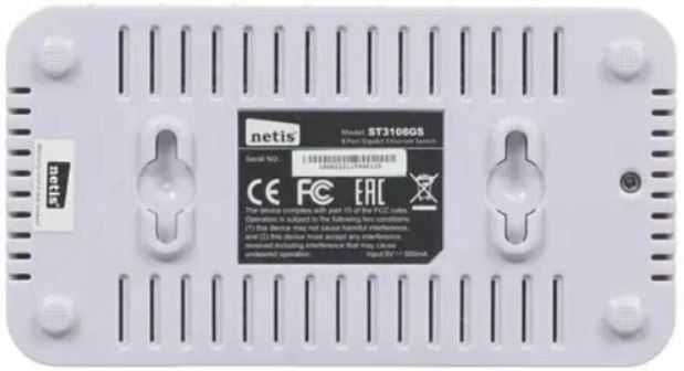 Коммутатор/hub/switch netis ST3108GS, 8-портовый, 1000 Мбит/с