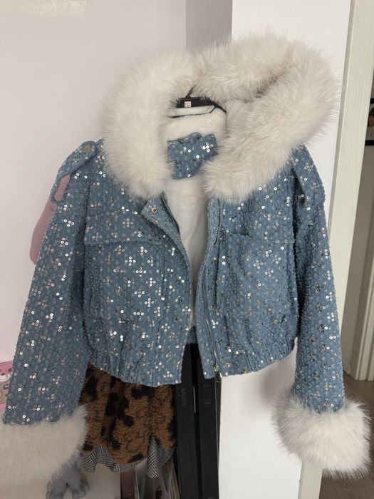 Зимно яке с пейети и пух