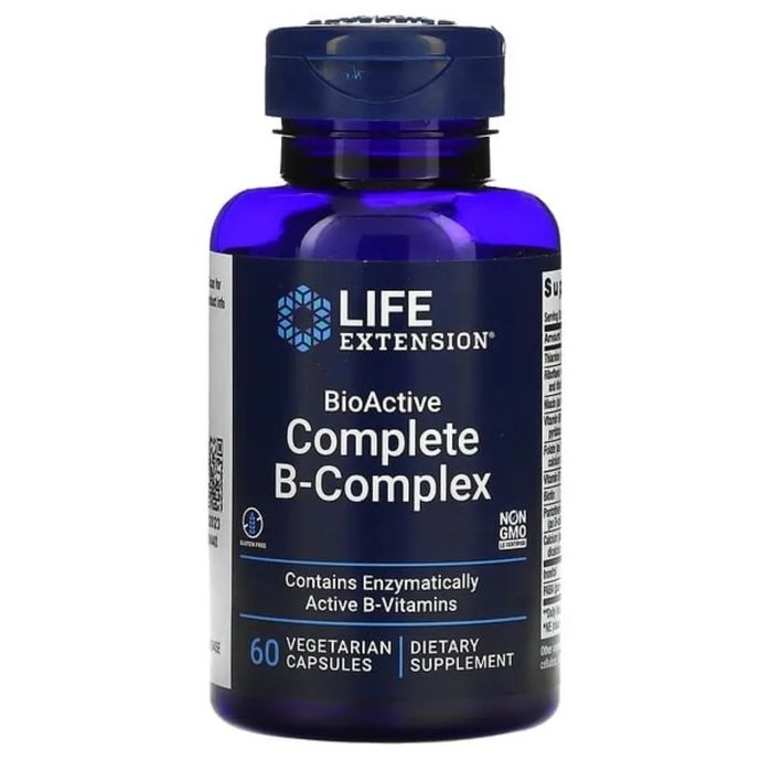 COMPLETE B-COMPLEX Life extension В комплекс веган 60 капсул