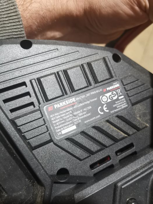 Parkside taiere gard viu  pe 2 acumulatori 20v