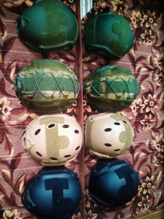 Каска военная. Китай пластик. Новая