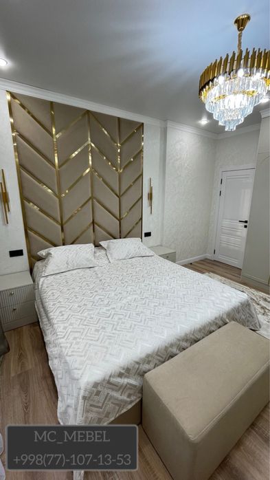 Панно и мягкие панели 500.000 за кв.метр с золотыми вставками