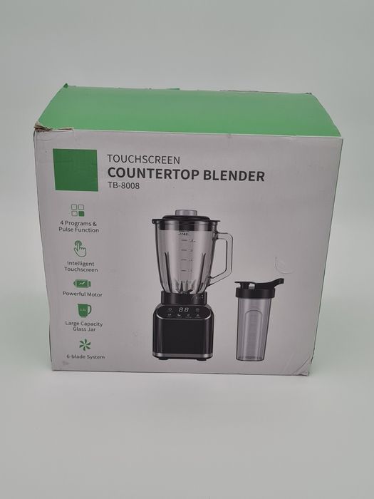 Blender profesional GDOR – 1200W | Smoothie, Milkshake, Ice Crush | Cană sticlă + To-Go