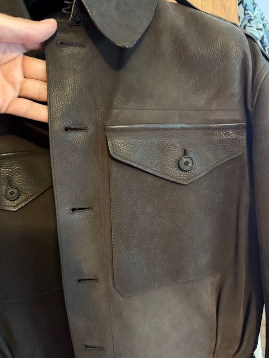 Leather Jacket Burberry Prorsum Fashion Collection Кожено Яке Велур / Набук Бърбъри Прорсъм Фешън Колекция. Най-високо качество на кожата и изработка!