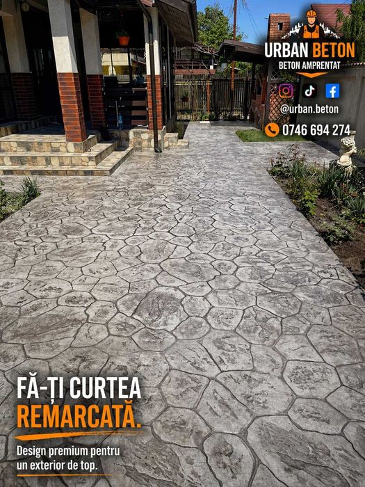 Urban Beton – Beton Amprentat Premium | Curți, Terase, Alei Durabile