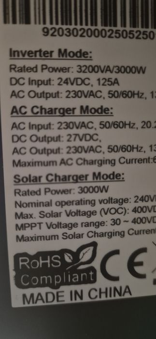 Invertor.. 3.2. kw .