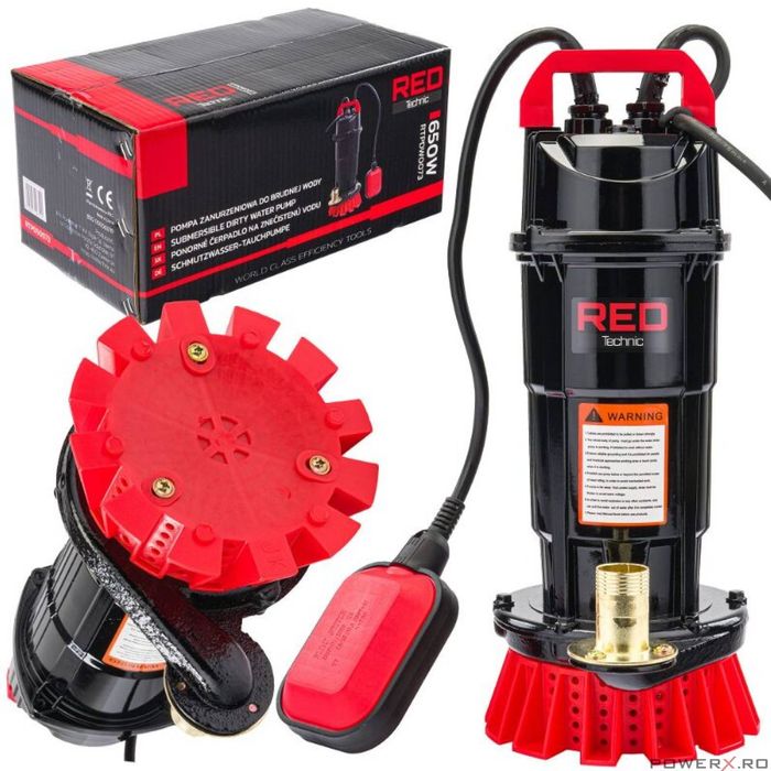 Pompa submersibila pentru apa curata si murdara cu plutitor, 1"