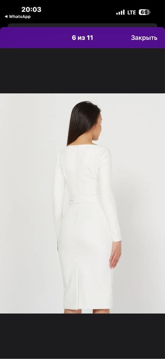 Продам новое белое платье