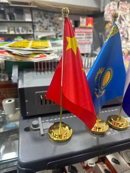 флаги под заказ 17*22см двух сторонние,премиум качество