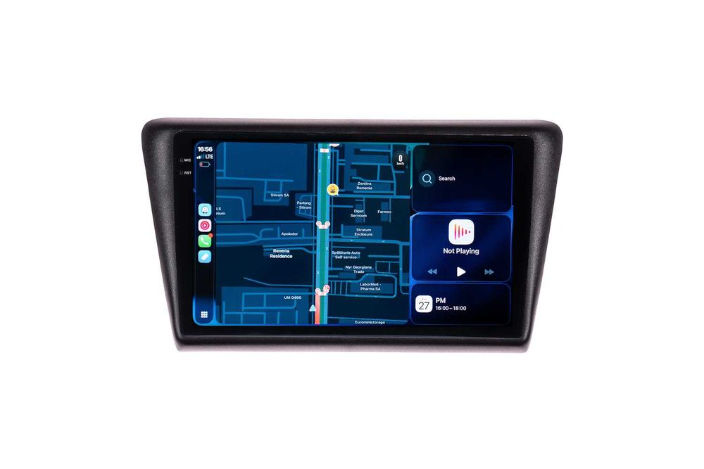 Navigatie Skoda Rapid Android 14 , Apple Carplay Waze , Youtube + Camera Marsarier