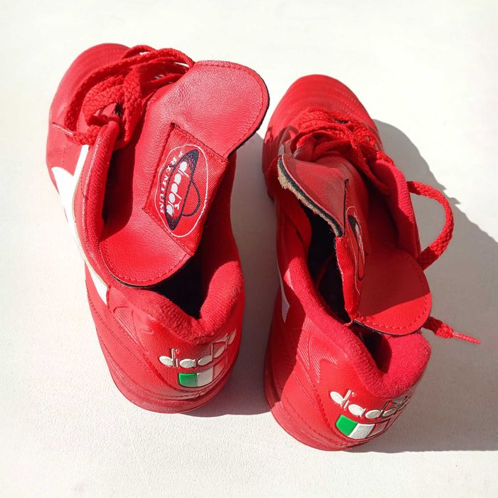 Diadora - ghete fotbal din piele cu crampoane