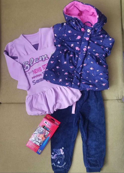 Лот дрешки за момиче, размер 86