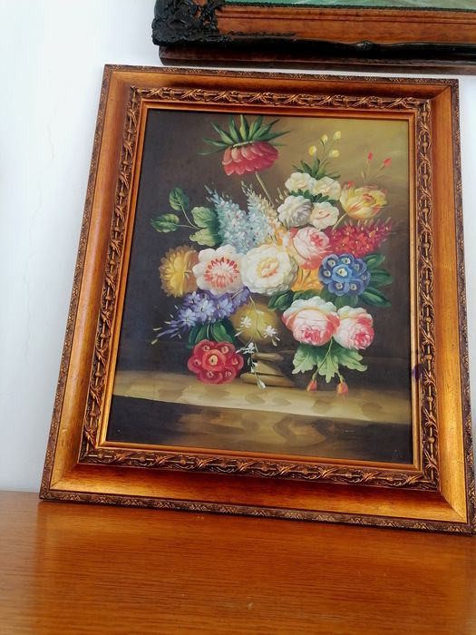 Superb Tablou  pictat / vintage