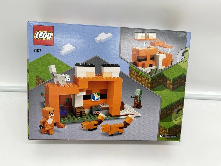 SIGILAT!  LEGO Minecraft Vizuina vulpilor 21178