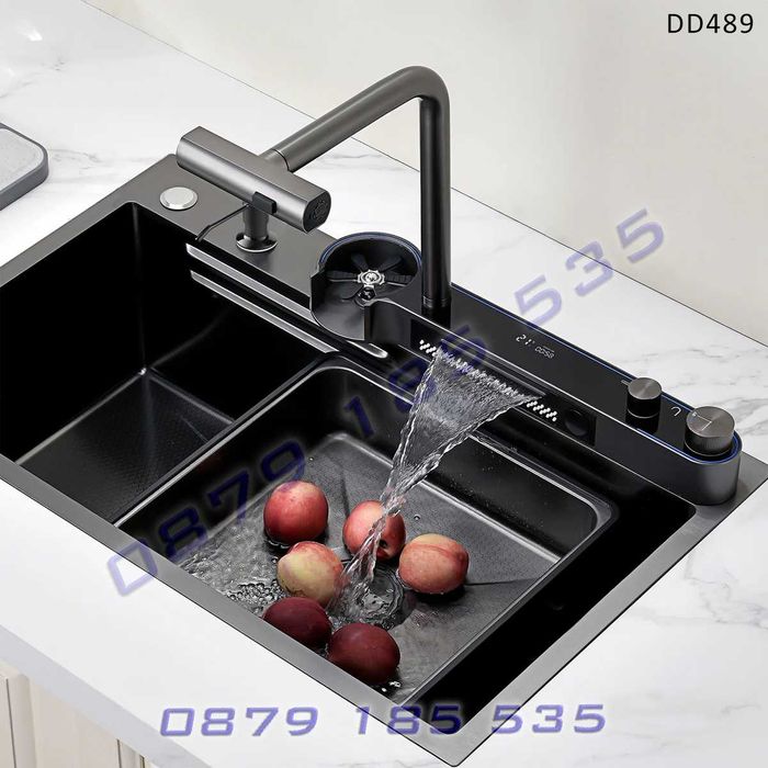 Лукс кухненска мивка диспей функции 12в1 НОВ модел 2024 модерна чешма