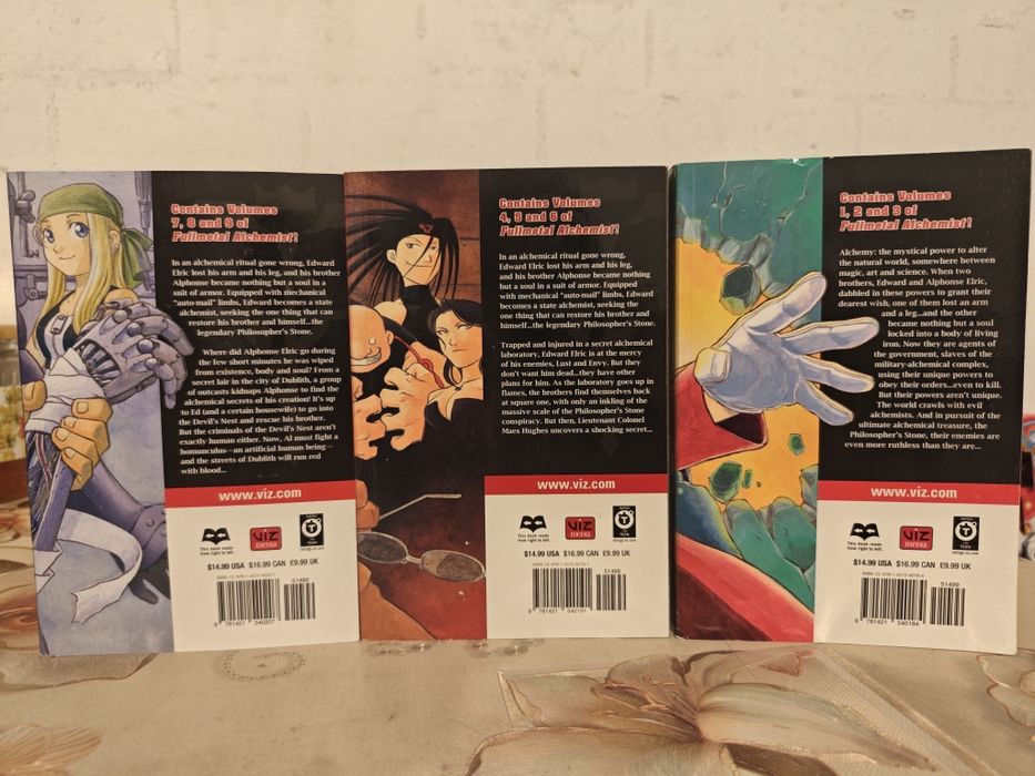 Set complet - Full Metal Alchemist 3 in 1