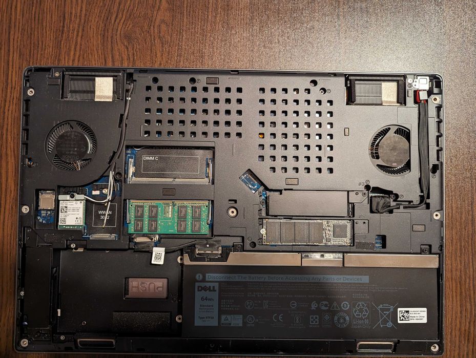 Dell Precision 7530, Intel i7-8850H, RAM: 48 GB, 500GB SSD