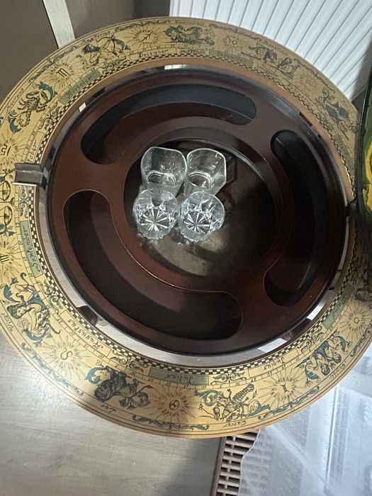 Glob-bar / Globe Bar decorativ – stare foarte bună, finisaj elegant