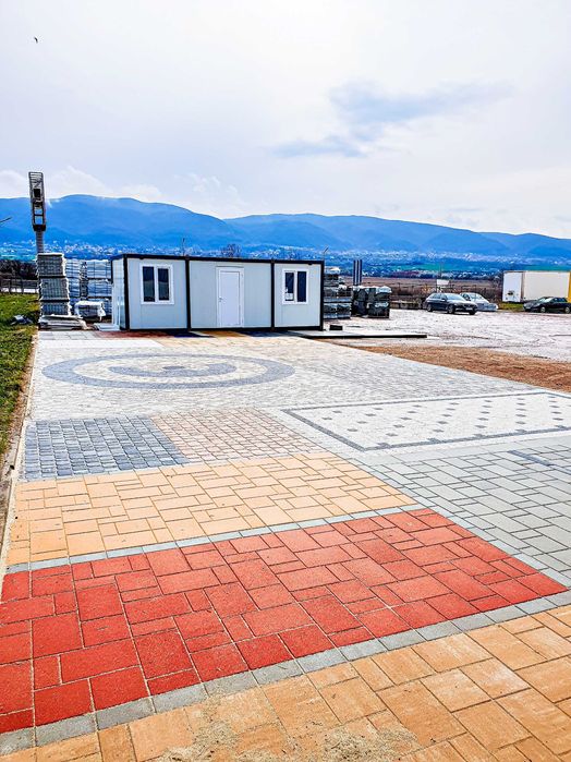 Кашпа Triflor Semmelrock, цвят сив и кафяв